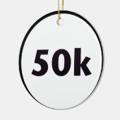 cirkel van 50 k keramisch ornament (Links)