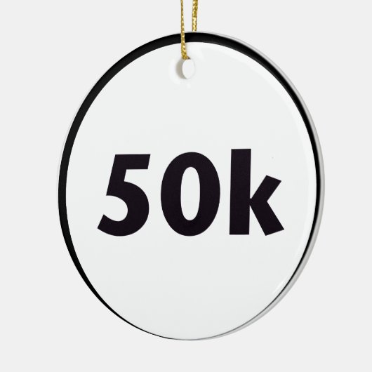 cirkel van 50 k keramisch ornament (Links)