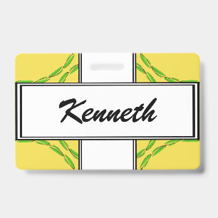 Cirkel van Bladeren door Kenneth Yoncich Badge