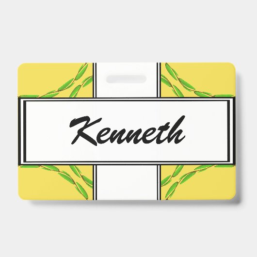 Cirkel van Bladeren door Kenneth Yoncich Badge (Voorzijde)