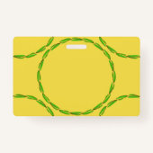 Cirkel van Bladeren door Kenneth Yoncich Badge (Achterkant)