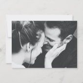 Cirkel van bladeren klassieke blauwe witte fotobru save the date (Achterkant)