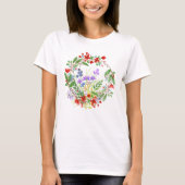 Cirkel van bloemen T-shirt (Voorkant)