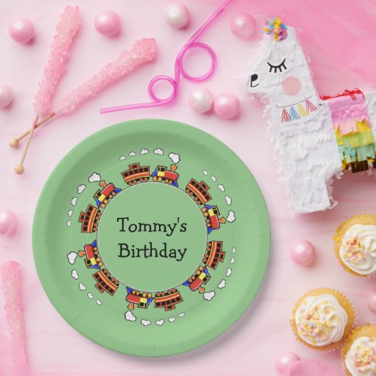 Cirkel van Bord van ontwerppapier voor treinen (Feest)