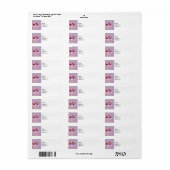 Cirkel van Coneflowers Etiket (Full Sheet)