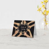 Cirkel van de opnemende sympathiekaart kaart (Gele Bloem)