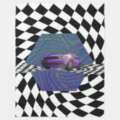 Cirkel van de Paarse autowrak Fleece Deken (Voorkant)