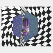 Cirkel van de Paarse autowrak Fleece Deken (Voorkant (Horizontaal))