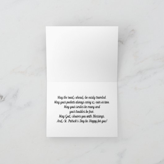 Cirkel van de Shamrocks Holiday Kaart (Binnen)