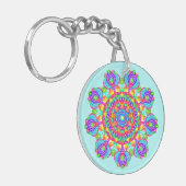 Cirkel van de Sleutelhanger Blossom Boho Mandala (Voorkant Links)