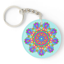 Cirkel van de Sleutelhanger Blossom Boho Mandala
