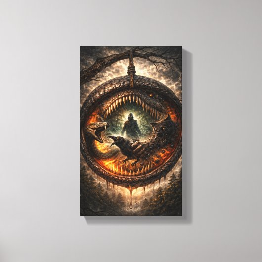 Cirkel van de Verslindende Wildernis Canvas Afdruk (Voorkant)
