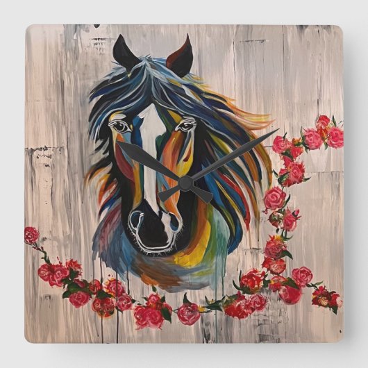 Cirkel van de winnaar vierkante klok (Voorkant)