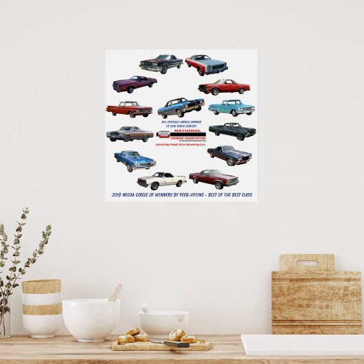 Cirkel van de winnaars van Champions 2019 Poster (Keuken)