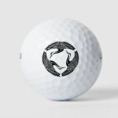Cirkel van drie kranen golfballen (Voorkant)