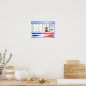 Cirkel van Fifths voor Cellists Poster (Keuken)