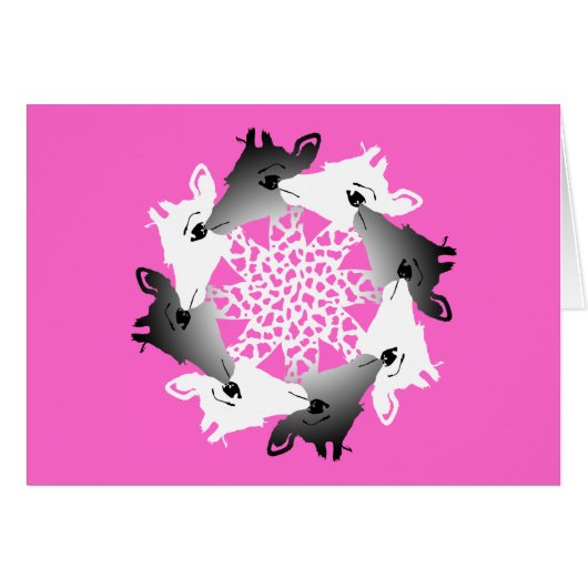 cirkel van giraffen (Voorkant Horizontaal)