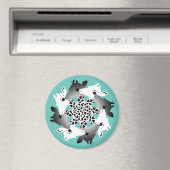 cirkel van giraffes magnet (Insitu (Vaatwasser))