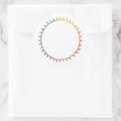 Cirkel van het leven - bladeren ronde sticker (Tas)