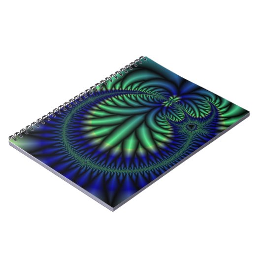 Cirkel van het leven Fractal art notitieboek (Linkerzijde)