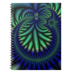 Cirkel van het leven Fractal art notitieboek