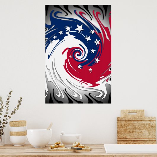 Cirkel van het OnafhankelijkheidsPoster Poster (Keuken)