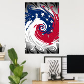 Cirkel van het OnafhankelijkheidsPoster Poster (Thuiskantoor)