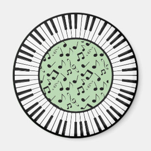 Cirkel van het ontwerp van pianoketoetsen magneet