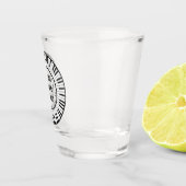 Cirkel van het ontwerp van pianoketoetsen shot glas (Rechts)