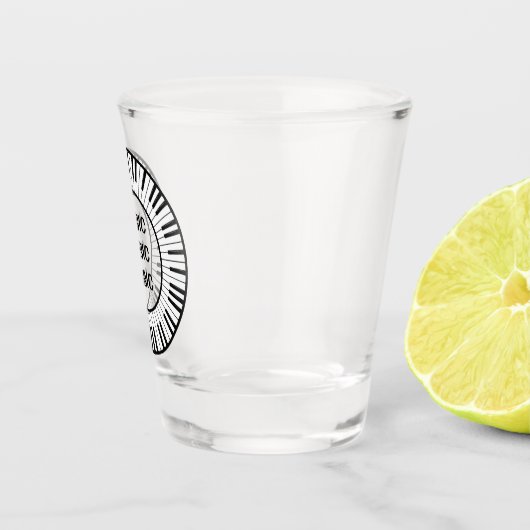 Cirkel van het ontwerp van pianoketoetsen shot glas (Rechts)