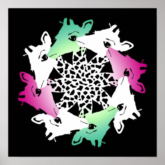 cirkel van het poster giraffen (Voorkant)