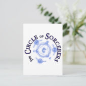 Cirkel van het tandwiel van de Sorcerers Briefkaart (Staand voorkant)