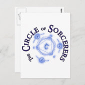 Cirkel van het tandwiel van de Sorcerers Briefkaart (Voorkant / Achterkant)