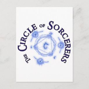 Cirkel van het tandwiel van de Sorcerers Briefkaart