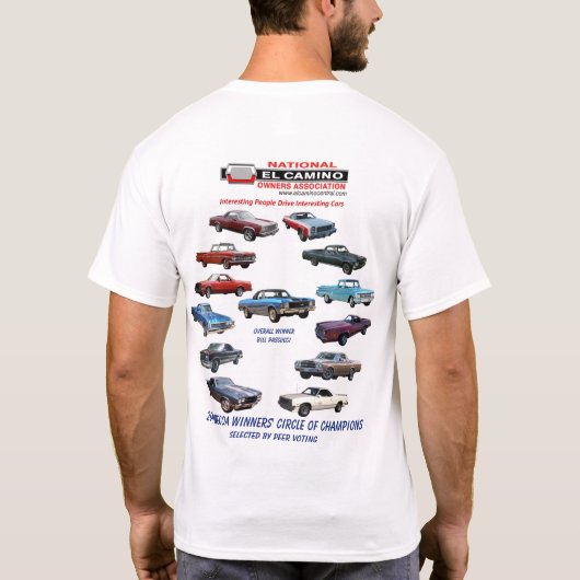 Cirkel van kampioenen in 2019 bij Winner T-shirt (Achterkant)