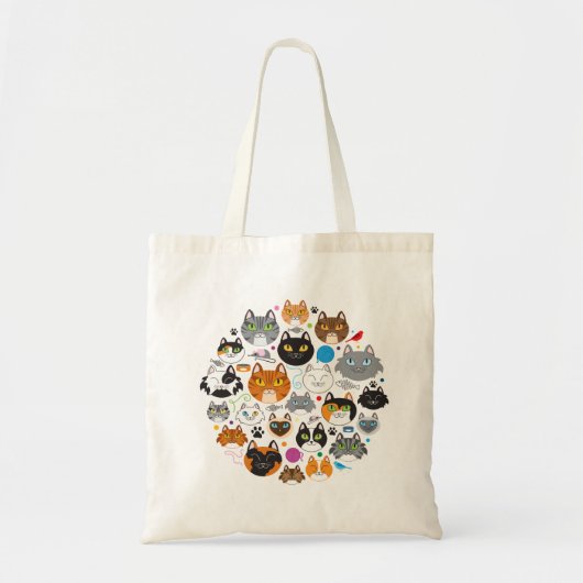 Cirkel van katten Canvas tas (Voorkant)