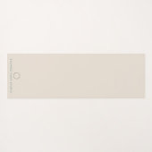 Cirkel van levensechte naam yogamat (Achterkant (horizontaal))