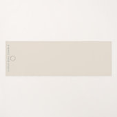 Cirkel van levensechte naam yogamat (Voorkant (horizontaal))