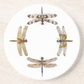 Cirkel van libellen zandsteen onderzetter (Voorkant)