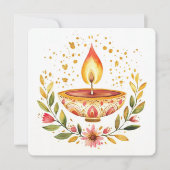 Cirkel van Licht, Diwali Feestdagenkaart (Voorkant)