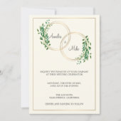 Cirkel van Liefde | Bruiloft Kaart (Voorkant)