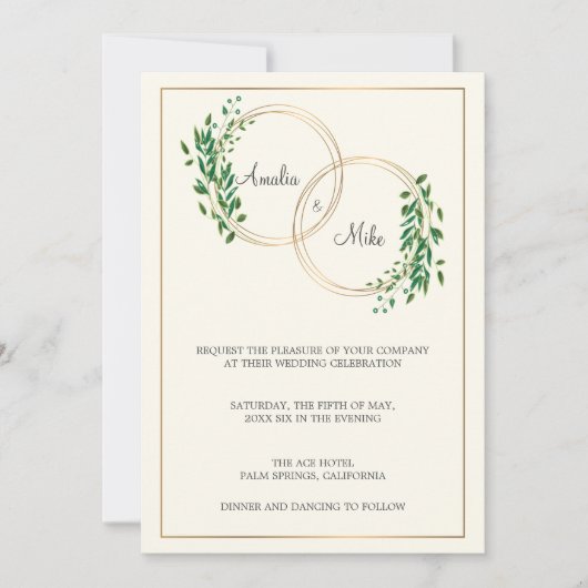 Cirkel van Liefde | Bruiloft Kaart (Voorkant)