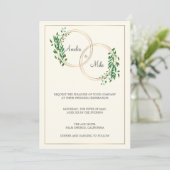 Cirkel van Liefde | Bruiloft Kaart (Staand voorkant)