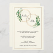 Cirkel van Liefde | Bruiloft Kaart (Voorkant / Achterkant)