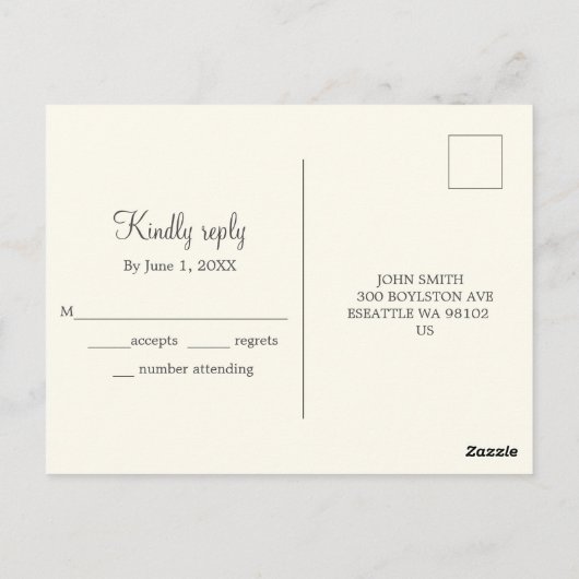 Cirkel van Liefde | RSVP Briefkaart (Achterkant)