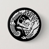 Cirkel van Nichiren sect dragon Ronde Button 5,7 Cm (Voorkant)