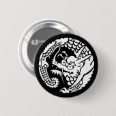 Cirkel van Nichiren sect dragon Ronde Button 5,7 Cm (Voorkant /achterkant)