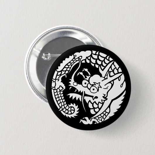 Cirkel van Nichiren sect dragon Ronde Button 5,7 Cm (Voorkant /achterkant)