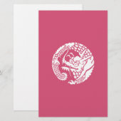 Cirkel van Nichiren sekte draak Briefpapier (Voorkant / Achterkant)