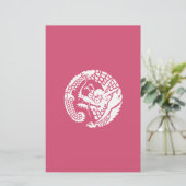 Cirkel van Nichiren sekte draak Briefpapier (Staand voorkant)